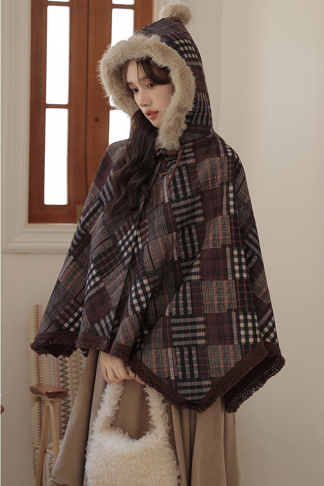 vintage coat vintage cape cottagecore coat academia outfit 