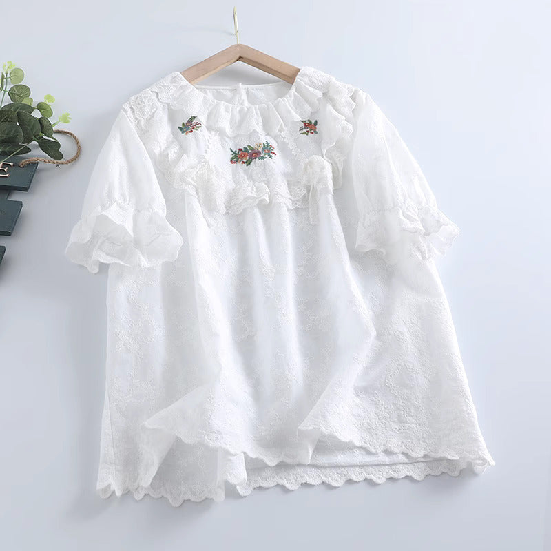 cottagacore blouse cottagecore clothing mori kei clothing plus size blouse vintage blouse kawaii blouse