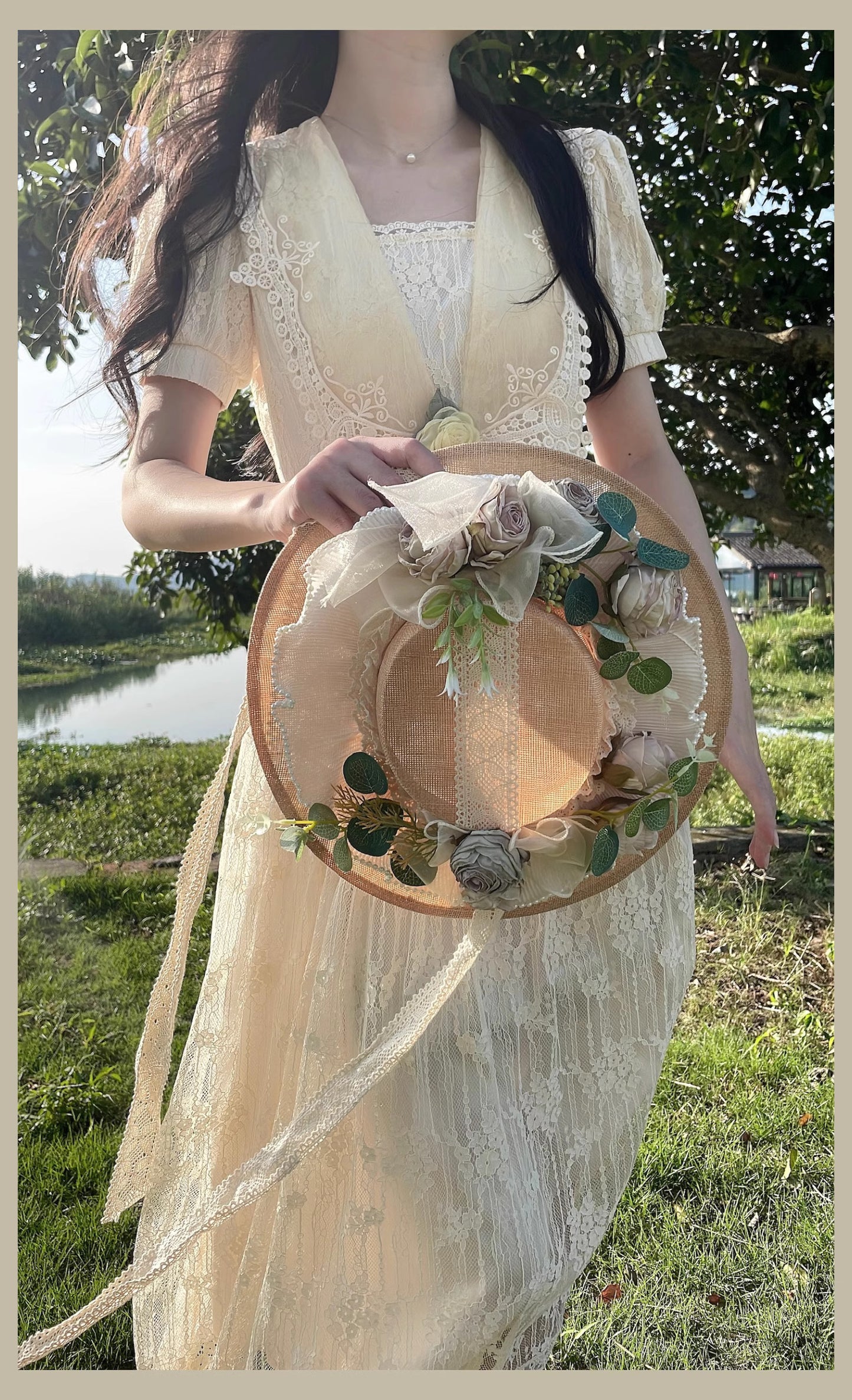 Gunne Sax Remake 70S Fairycore Birdal Dress