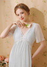 Load image into Gallery viewer, Retro V Neck Night Gowns Dress
