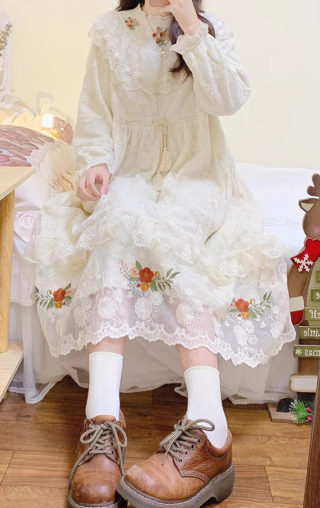 cottagecore dress fairycore dress vintage dress kawaii dress mori kei fashion lolita dress