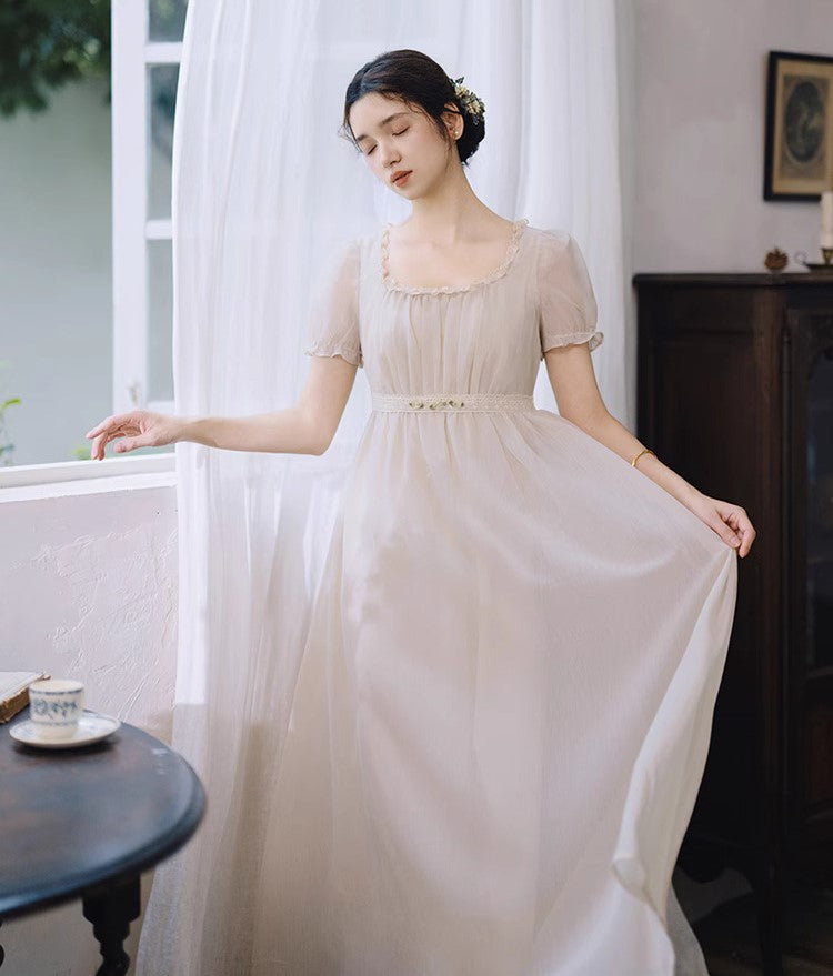 regency dress prom dress vintage dress sustainable fashion slow fashion edwardian dress period drama dress bridgerton dress