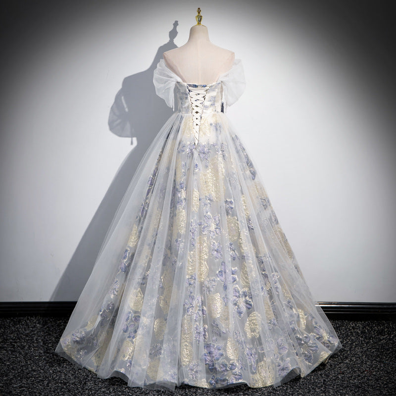 Dreamy Princess Floral Tulle Prom Dress