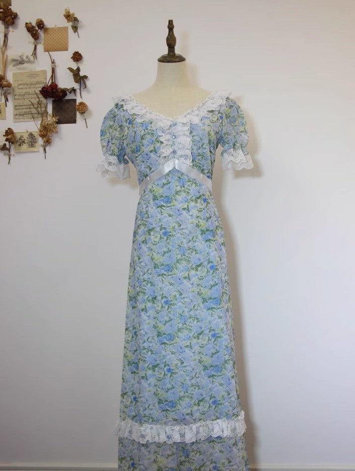 vintage dress period drama dress edwardian dress Regency Dress plus size dress