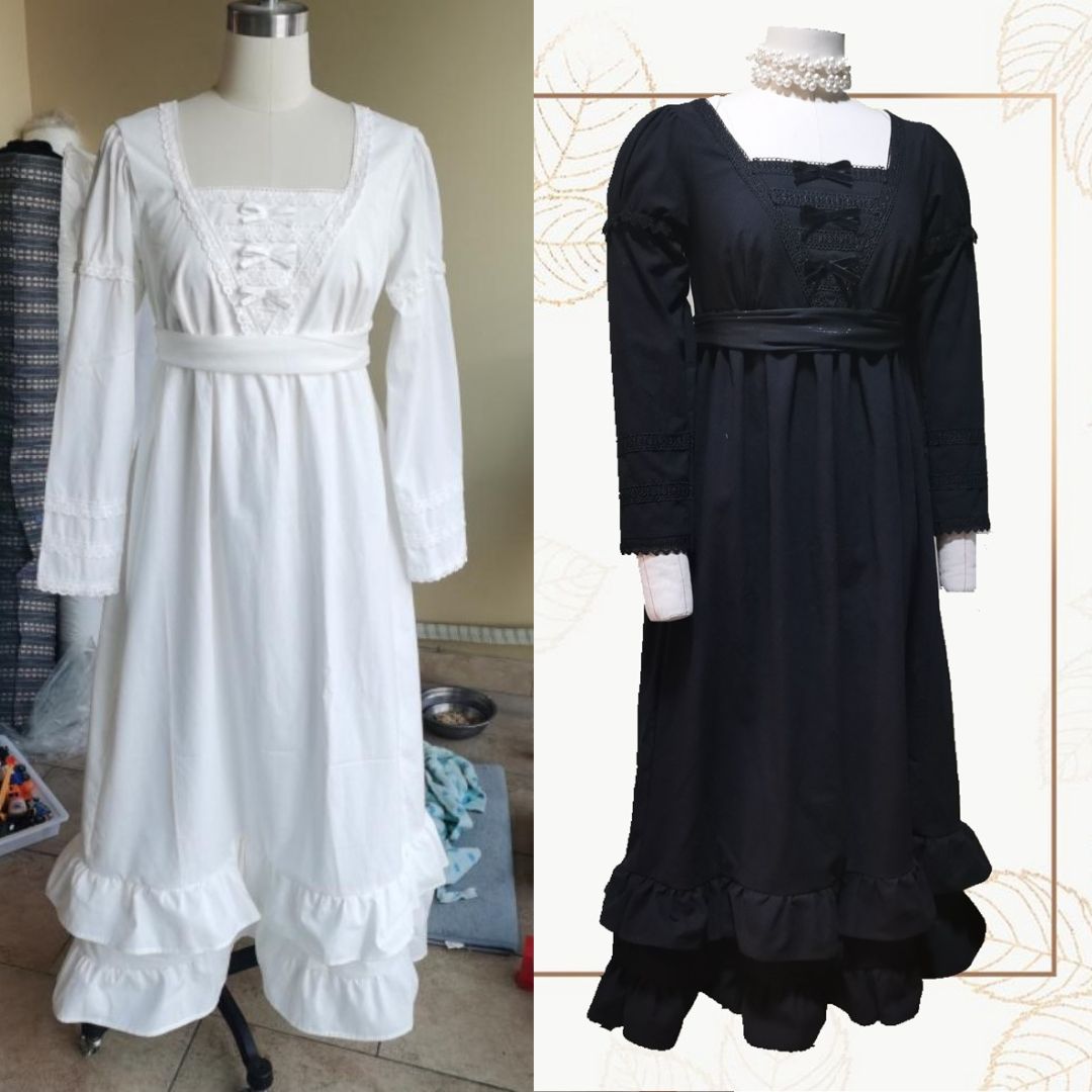 regency dress prom dress vintage dress sustainable fashion slow fashion edwardian dress period drama dress bridgerton dress