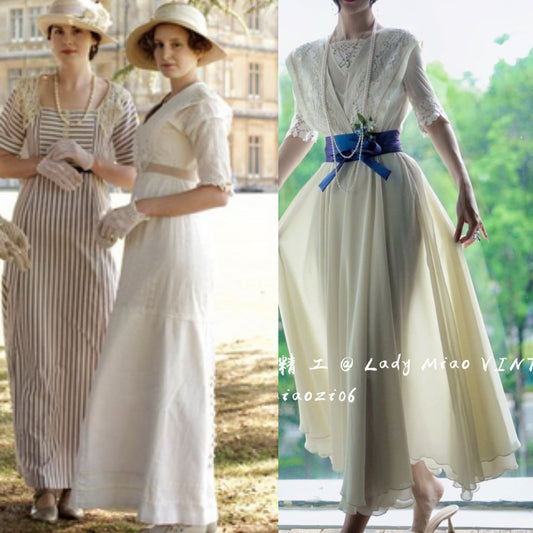 vintage dress cottagecore dress party dress 1930s 1940s dress 1950s dress 1900 dress Edwardian dress Victorian Era Period Drama Style Regency Dress