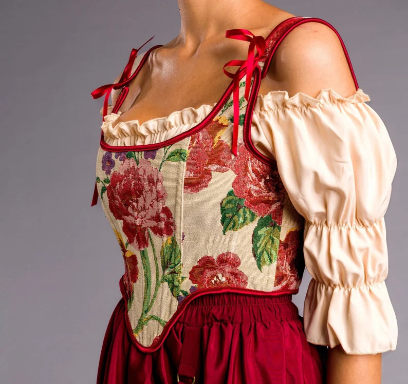 Vintage Remake Peony Corset