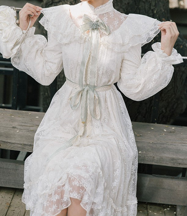 Vintage Edwardian style Lace Princess Dress – Retro Fairy