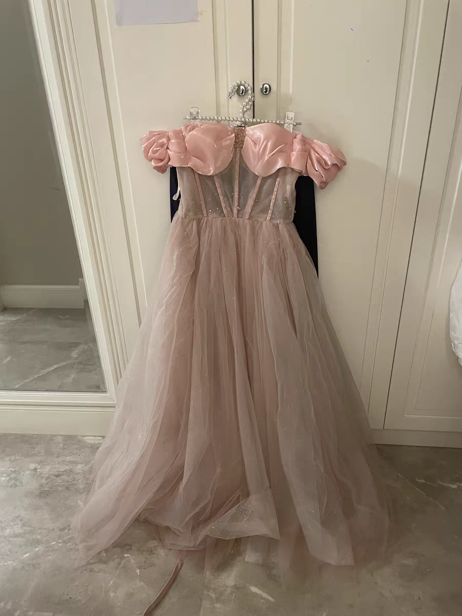 Handmade Princess Off Shoulder Prom Dress