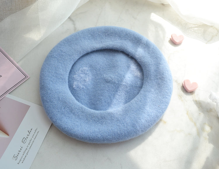 Fairycore Cloud Decor Wool Blend Beret