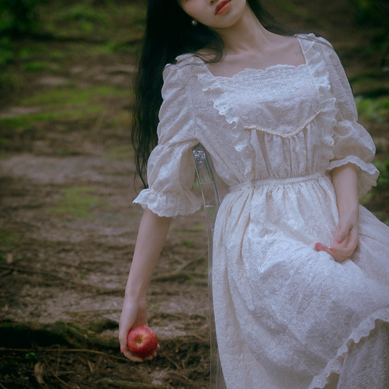 Victorian Style Embroidery Chemise Dress