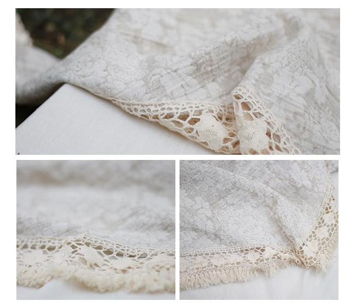 Cottagecore Vintage Cotton Shawl Scarf