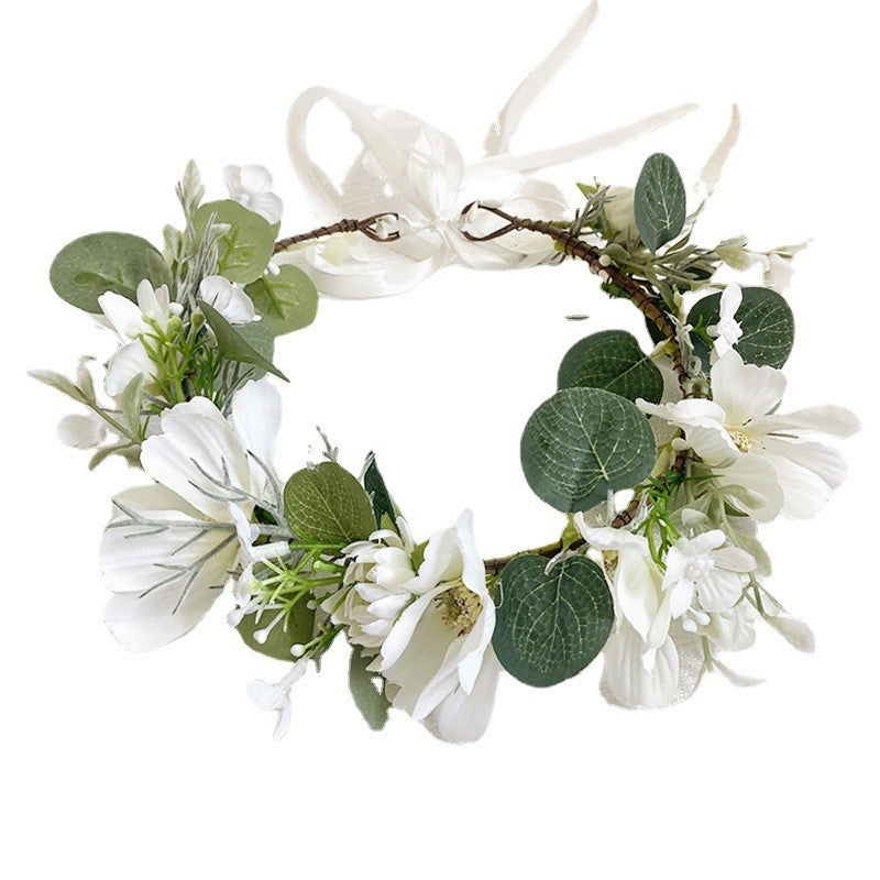 Fairycore Flower Hair Crown Bridal Hair Band