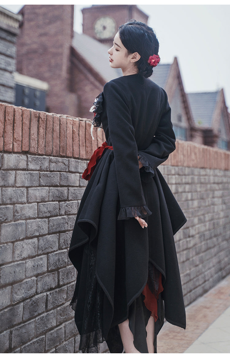 Gothic Style Dark Academia Coat Jacket