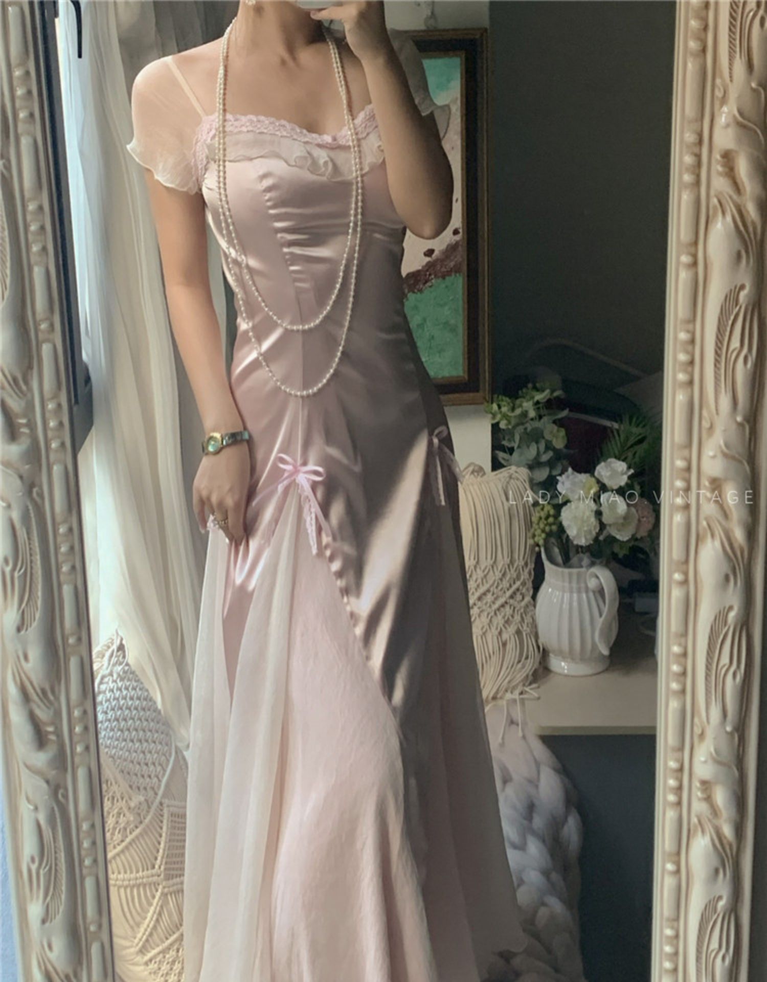 Vintage Satin Dress