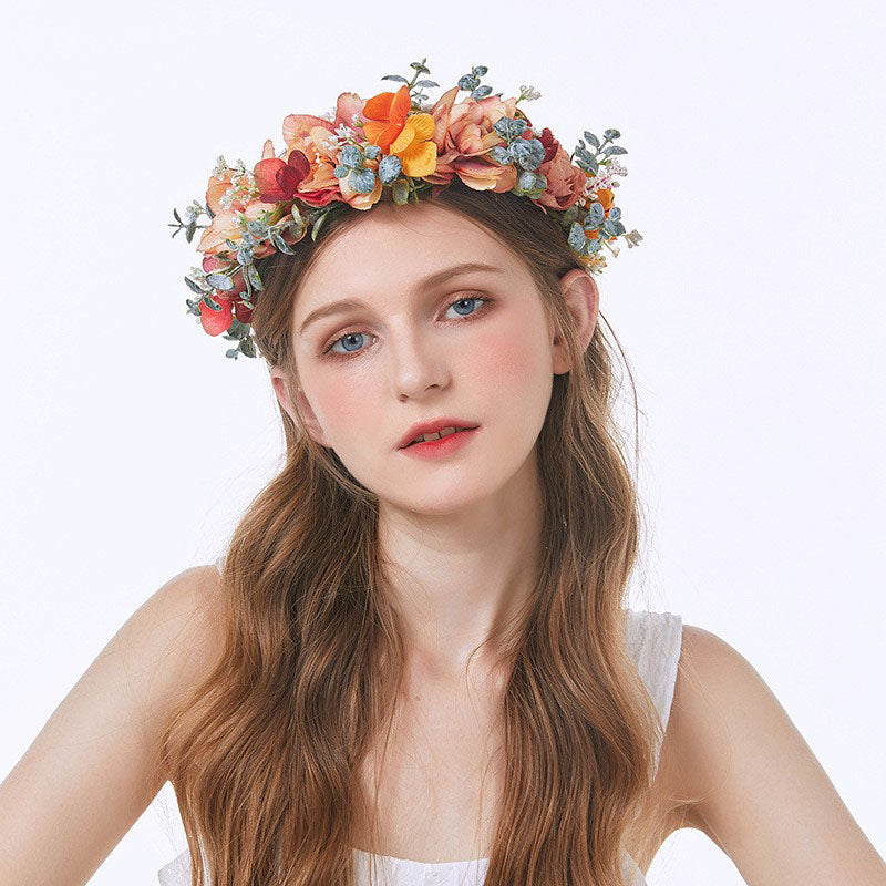 Fairycore Bridal Flower Hair Crown Hair Band