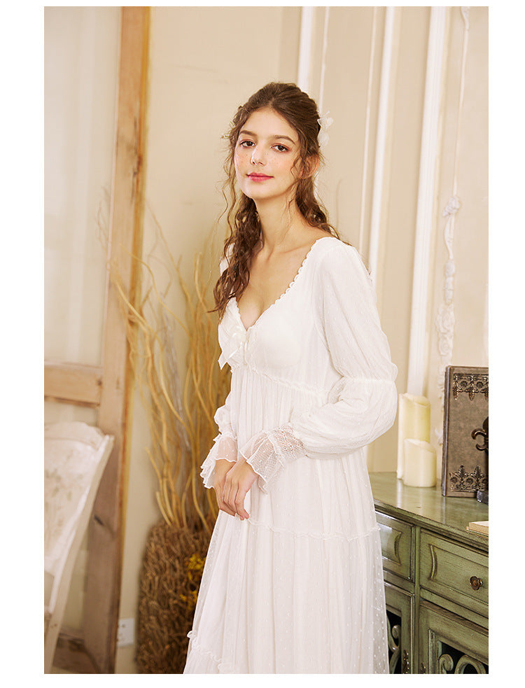 Vintage lace online nightgown