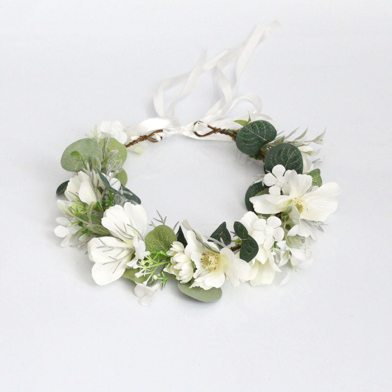 Fairycore Flower Hair Crown Bridal Hair Band