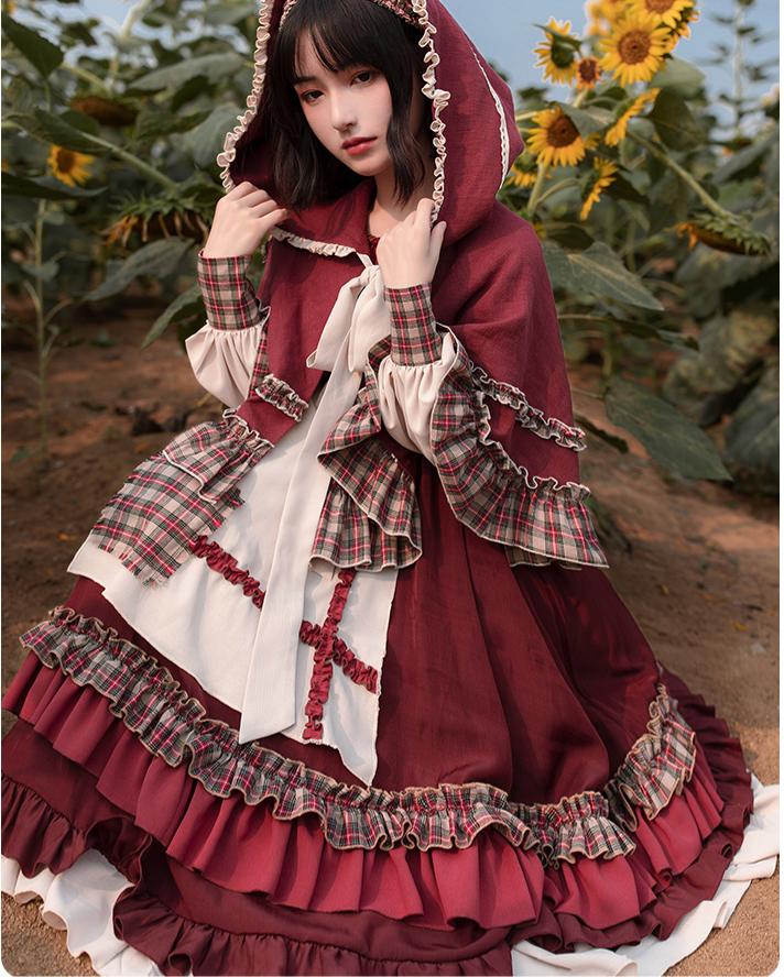 Lolita dress clearance red