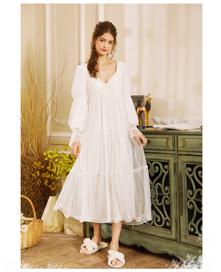 White hotsell sleeping gown