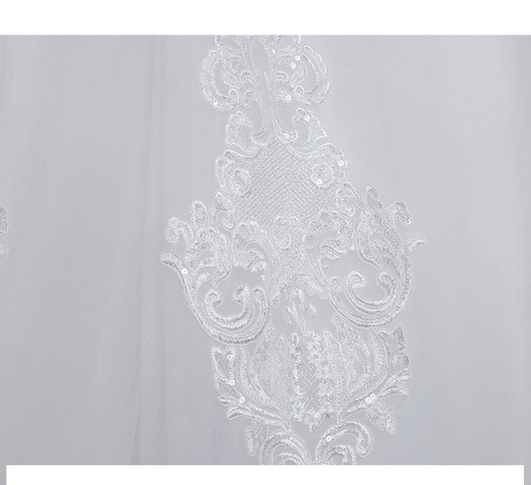 Royalcore Vintage Princess Puff Sleeves Wedding Gown