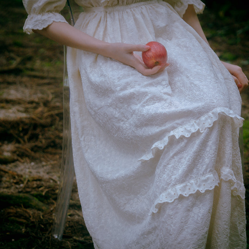 Victorian Style Embroidery Chemise Dress