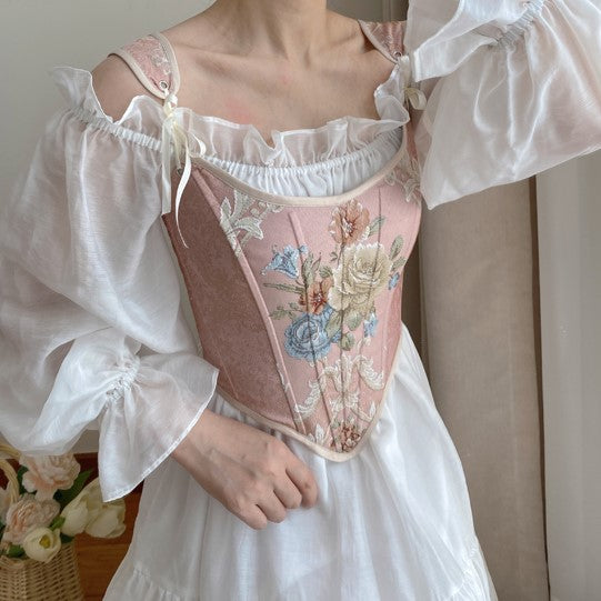 vintage corset cottagecore corset victorian corset handmade corset stay