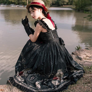 Gothic Style Vintage Sleeveless Lolita Dress – Retro Fairy
