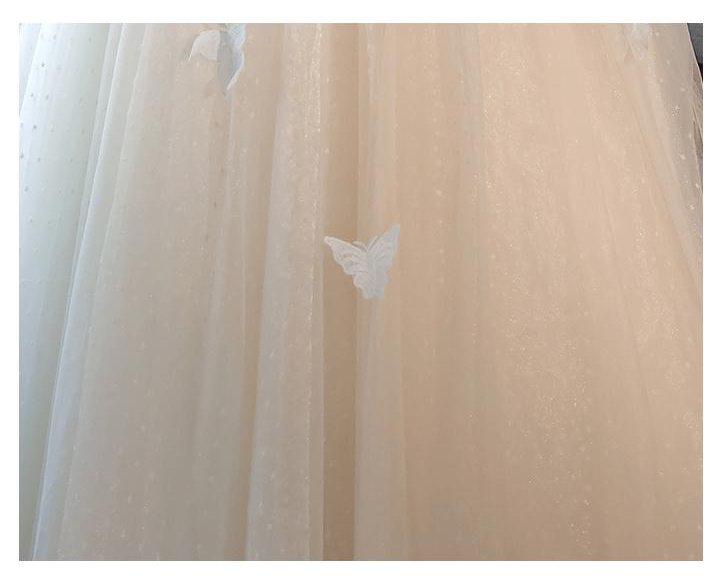 Retro Ethereal Butterfly Decor Prom Dress