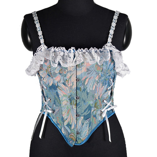 Sexy Fairycore Corset Top Gothic Erotic Lingerie Underbust Corset Victorian  Corgested Bustier Women's Bodice Elf Naked