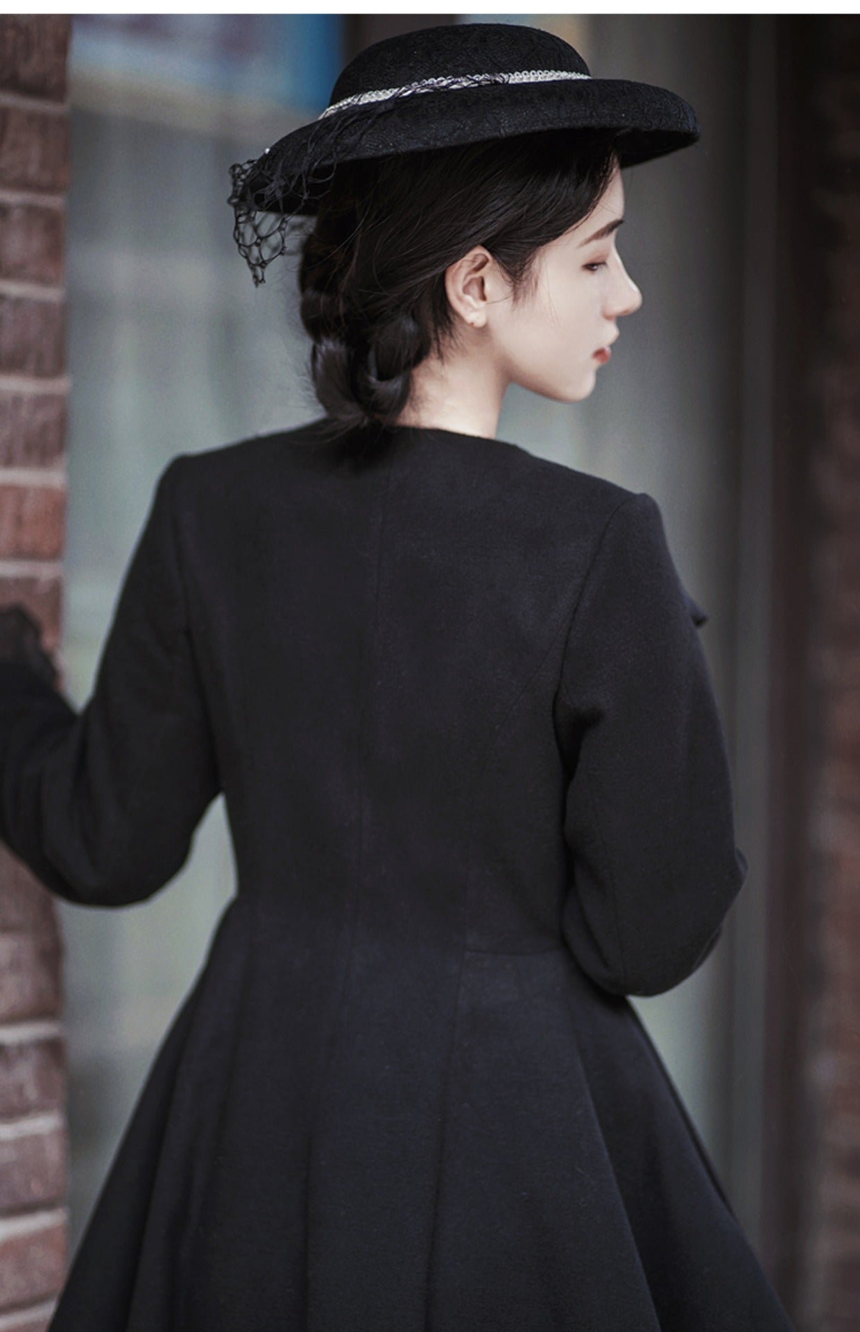 Gothic Style Dark Academia Coat Jacket