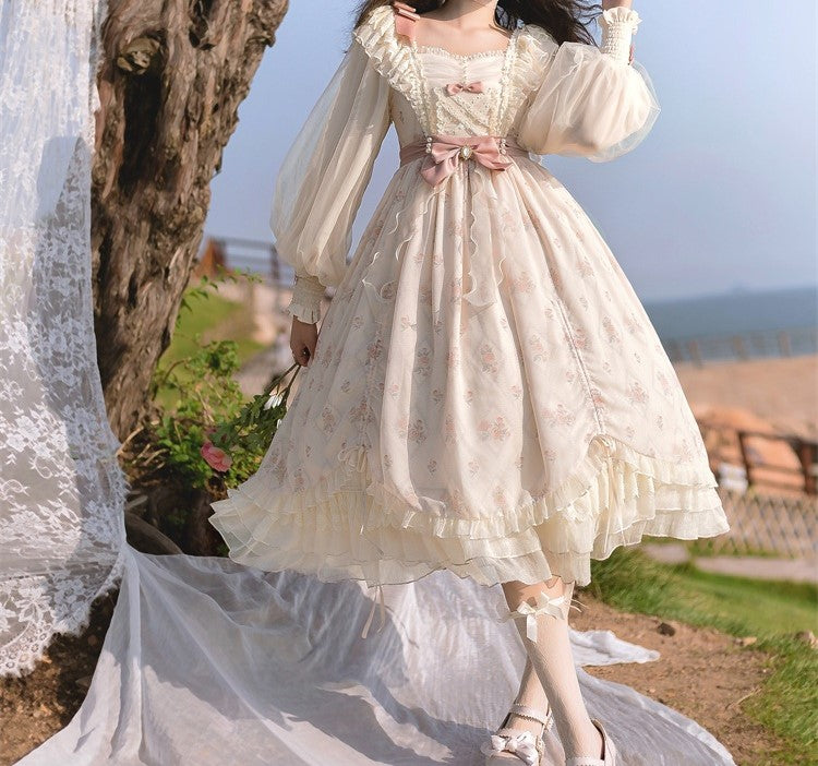 Coquette Long Sleeves Princess Dress