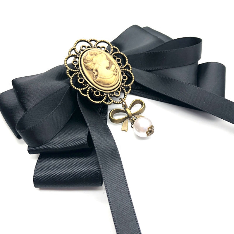 Vintage Style Bow Tie Brooch Collar Pin – Retro Fairy