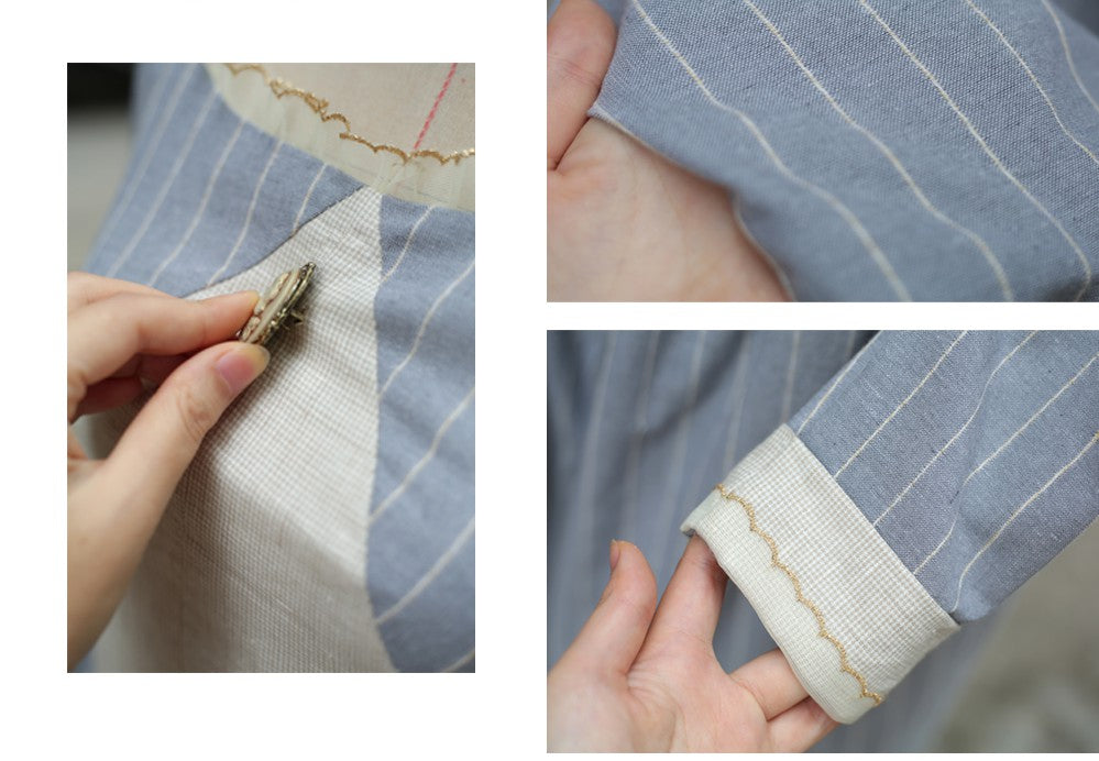 [Last Chance] Handmade Period Drama Inspired square collar Vintage Dress