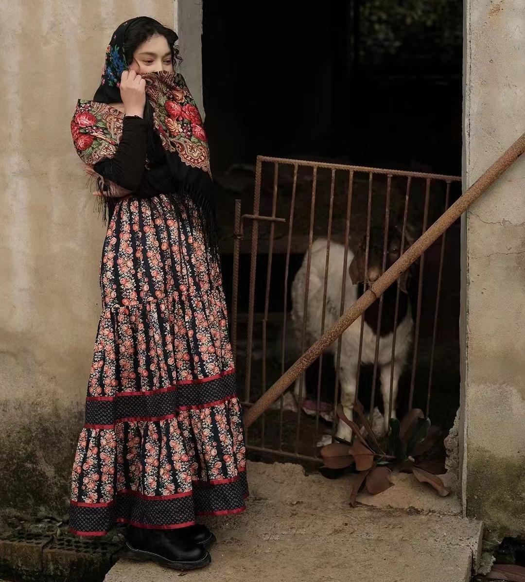 Handmade Gunne Sax Remake Cabbage Rose Sleeveless Sundress