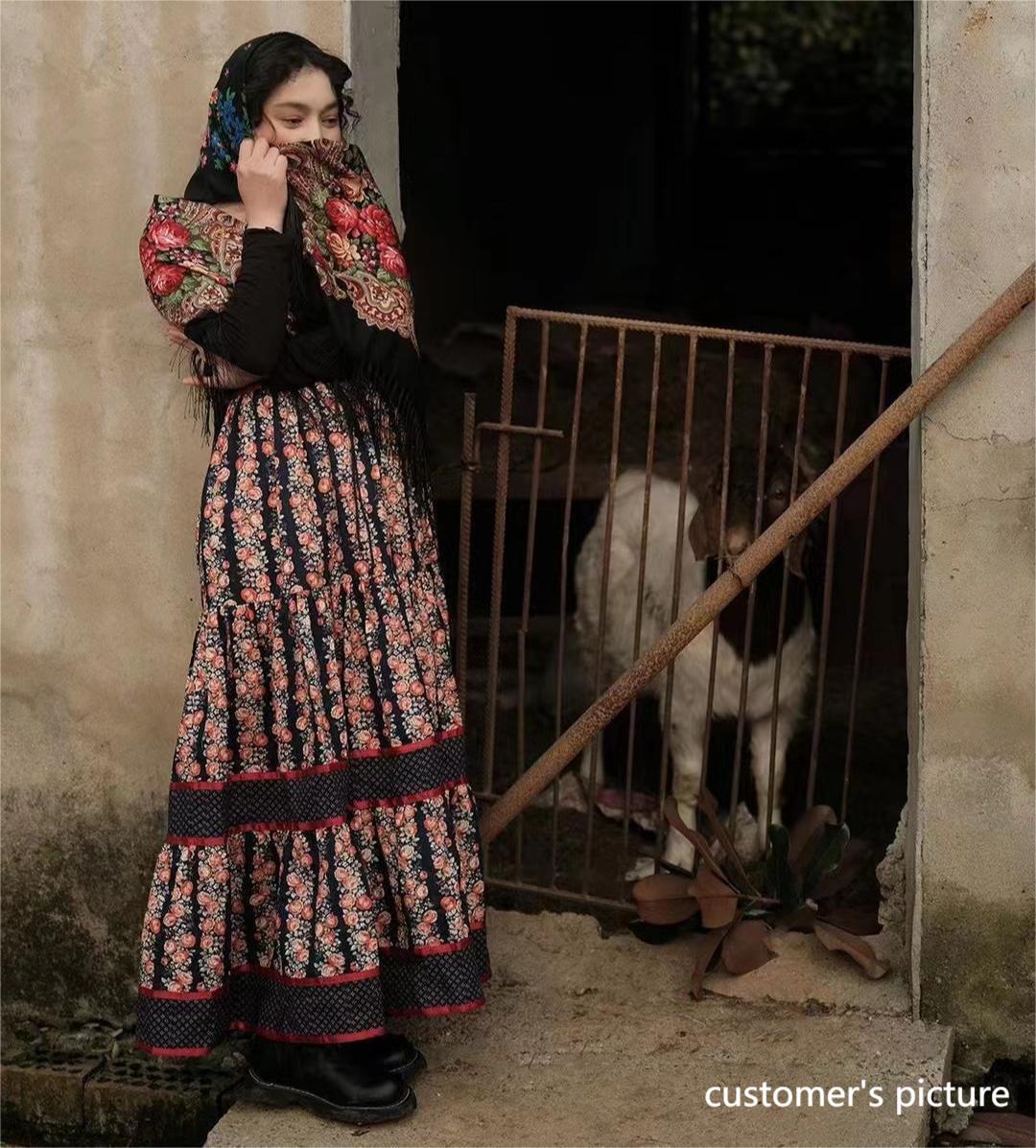 Handmade Gunne Sax Remake Cabbage Rose Sleeveless Sundress