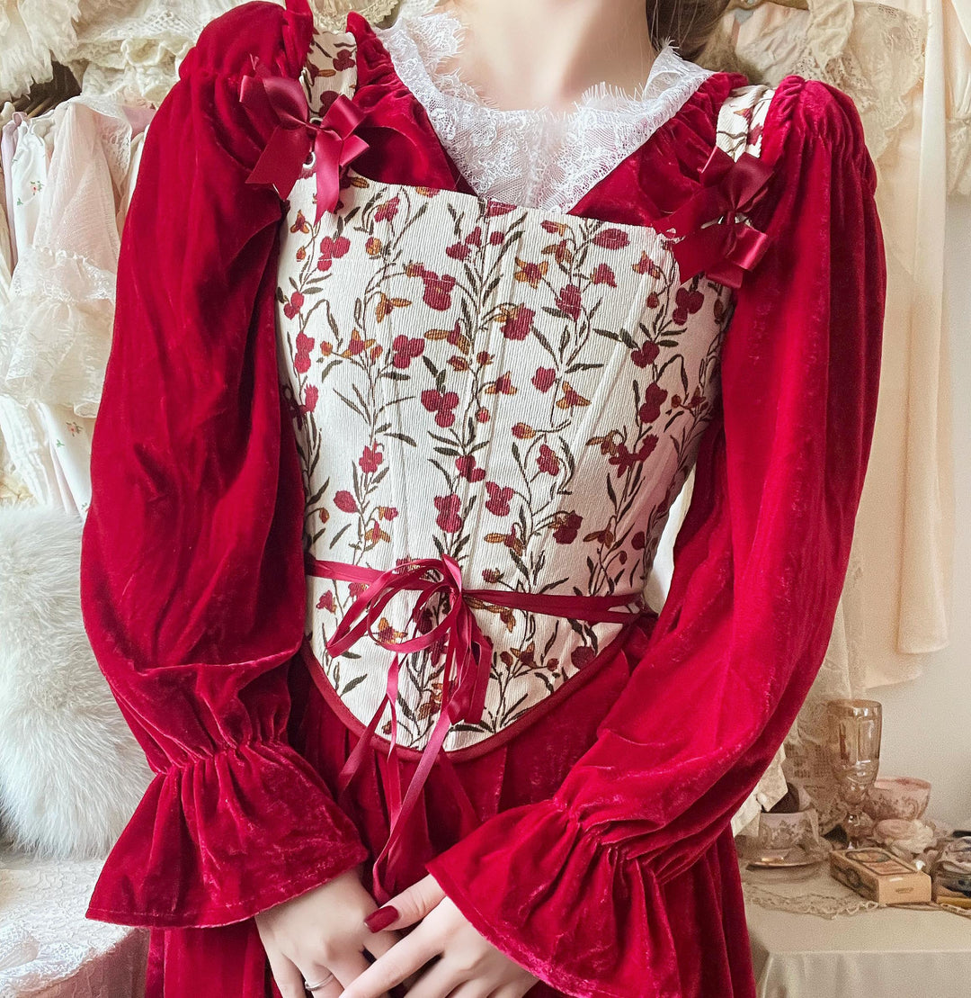 Handmade Vintage Remake Embroidery Corset – Retro Fairy
